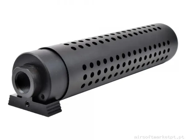 Silenciador Externo Longo Big Dragon QD Bd0489 preto — Acessórios & Componentes — Airsoft Market PT