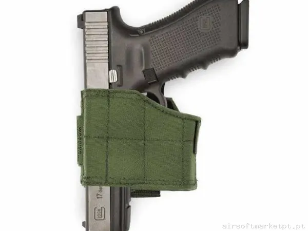 Pistolera Tela Universal MOLLE Warrior Assault Zurdos verde od — Coletes & Rigs — Airsoft Market PT