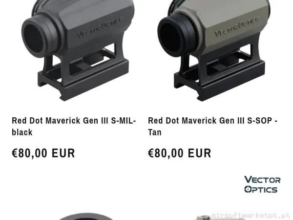 Red dot vectoroptics — Miras & Ópticas — Airsoft Market PT