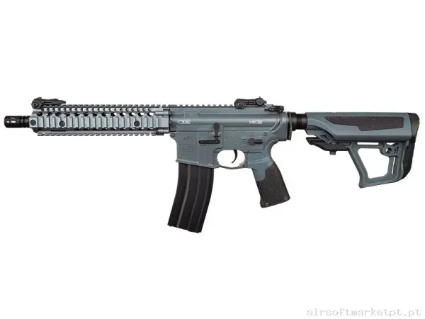 Réplica airsoft AEG M4 ICS EBB Daniel Defense Mk18 S3 ETU Cinza — Rifles de Assalto (AR/M4/AK) — Airsoft Market PT