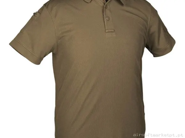 Polo Tático Manga Curta Mil-Tec Quick Dry 1/2 verde od — Vestuário (Fardas) — Airsoft Market PT