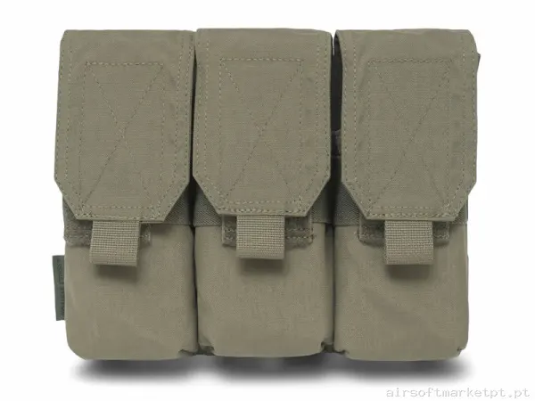 Pouch Magazine Pouch Triplo M4 Warrior Assault de Doble Capacidade 5.56 Ranger Green — Coletes & Rigs — Airsoft Market PT