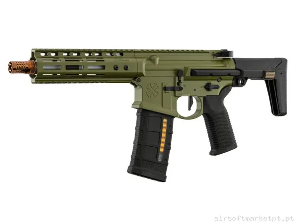Réplica GBB Double Eagle MWS Ghetto Blaster 7″ Noveske Verde — Rifles de Assalto (AR/M4/AK) — Airsoft Market PT