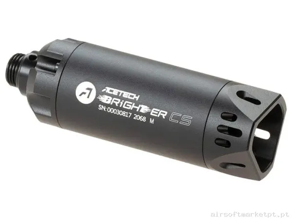 Externo Supressor Trazador Acetech Brighter Cs negro — Acessórios & Componentes — Airsoft Market PT