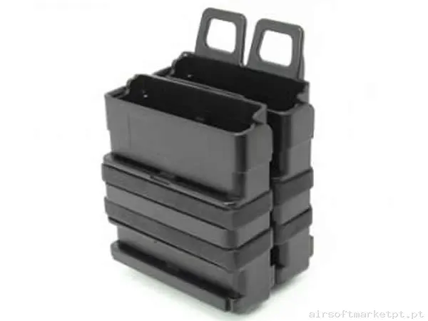 Pouch Magazine Pouch Fastmag Doble 7.62 Wosport negro — Coletes & Rigs — Airsoft Market PT