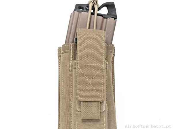 Pouch Magazine Pouch M4 + Pistola 9mm Warrior Assault Single Open coyote — Coletes & Rigs — Airsoft Market PT