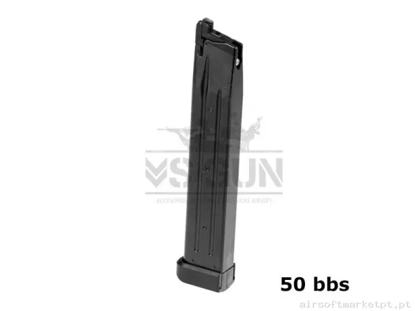 Cargador Tokyo Marui Hi-Capa 5.1 Extendido 50 bbs — Carregadores / Magazines — Airsoft Market PT