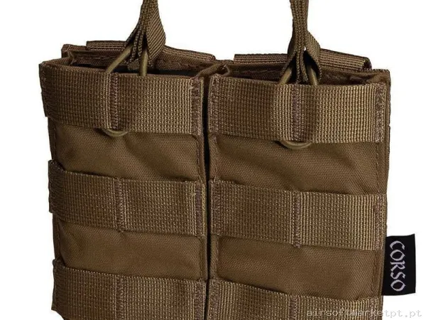 Pouch Corso Cargador M4 Doble Dagger Molle Coyote — Coletes & Rigs — Airsoft Market PT