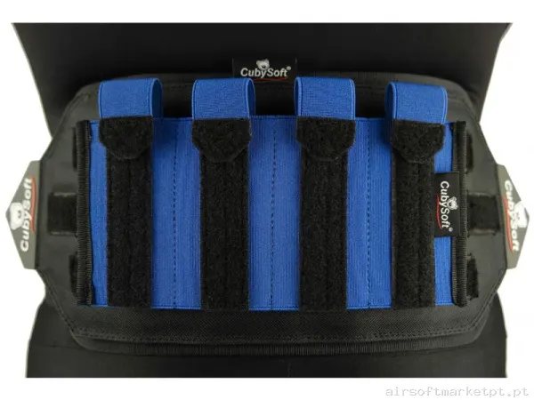 Pouch Magazine Pouch Cuádruple SMG Cubysoft Thunder Mag Pouch X4 azul — Carregadores / Magazines — Airsoft Market PT