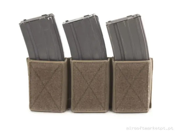 Pouch Magazine Pouch Triple M4 Warrior Assault Velcro coyote tan — Coletes & Rigs — Airsoft Market PT