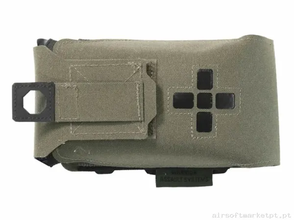 Pouch Medico Warrior Assault Láser Cut Small Horizontal Individual First Aid Ifak Ranger Green — Coletes & Rigs — Airsoft Market PT