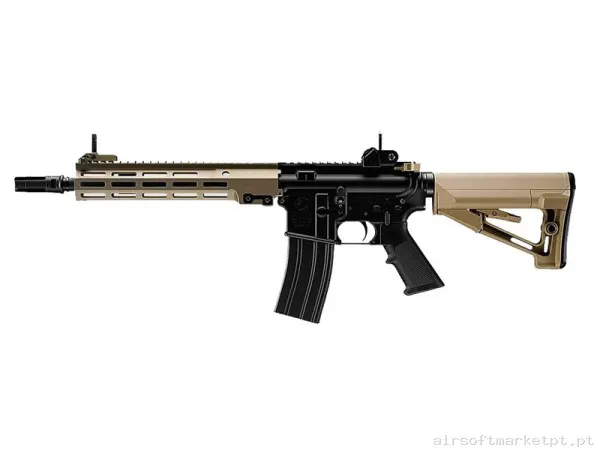 Réplica URG-I MK16 Zet System GBB MWS Tokyo Marui Negro Tan — Rifles de Assalto (AR/M4/AK) — Airsoft Market PT