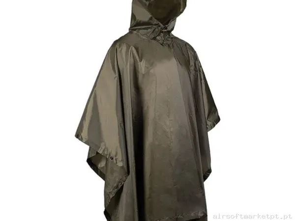 Poncho Impermeável Mil-Tec Basic Pe R/S verde od — Vestuário (Fardas) — Airsoft Market PT