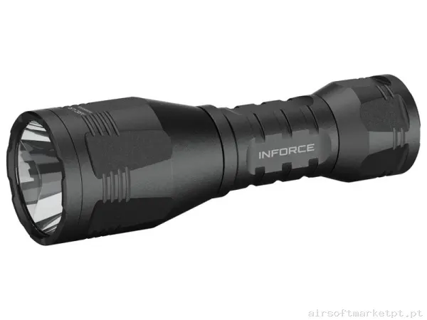 Lanterna de Mão Inforce Arc 350 Lr-H Flashlight negra — Lanternas & Lasers — Airsoft Market PT