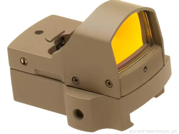 Mira Mini Ponto Vermelho Aim-O Reflex tan — Miras & Ópticas — Airsoft Market PT