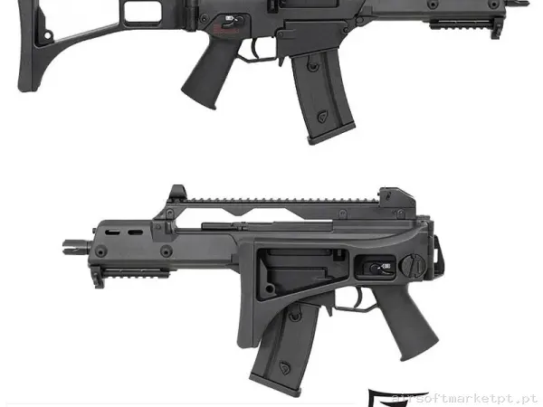 REPLICA G36 Double Eagle Saigo Defense- Cambio Rápido De Muelle - Negro — SMGs — Airsoft Market PT