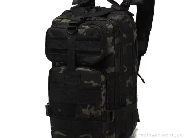 MOCHILA COMPACT ASSAULT 25L MULTICAM BLACK — Sacos & Mochilas — Airsoft Market PT