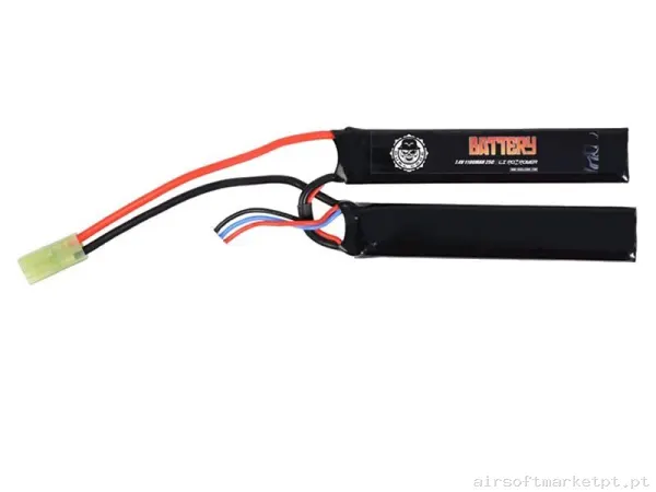 BATERÍA LIPO 7.4V 1100MAH 25C (2PC) DUEL CODE — Baterias & Carregadores — Airsoft Market PT