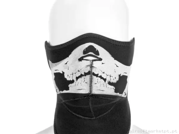 Máscara Proteção Neopreno Invader Gear Death Head Neoprene negra — Proteção Ocular & Facial — Airsoft Market PT