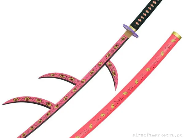 Katana Ornamental Estilo Kimetsu No Yaiba ZS665-3WD (Hoja de Bambu) — Ferramentas — Airsoft Market PT