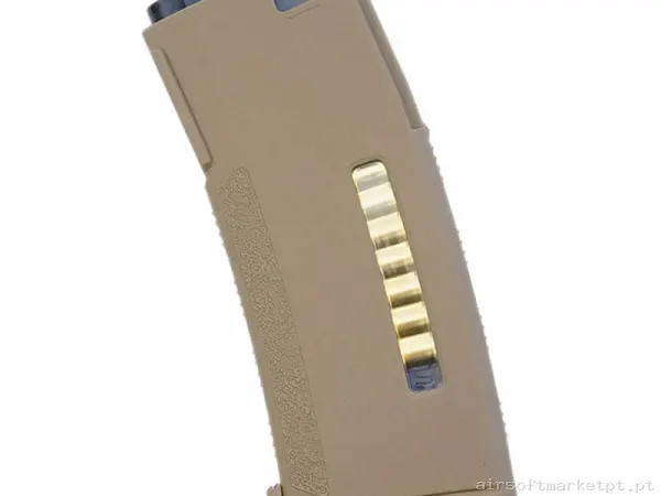 Magazine Réplica Midcap M4 PTS Enhanced Epm 2023 Polímero 150 Bbs Terra Escura — Carregadores / Magazines — Airsoft Market PT