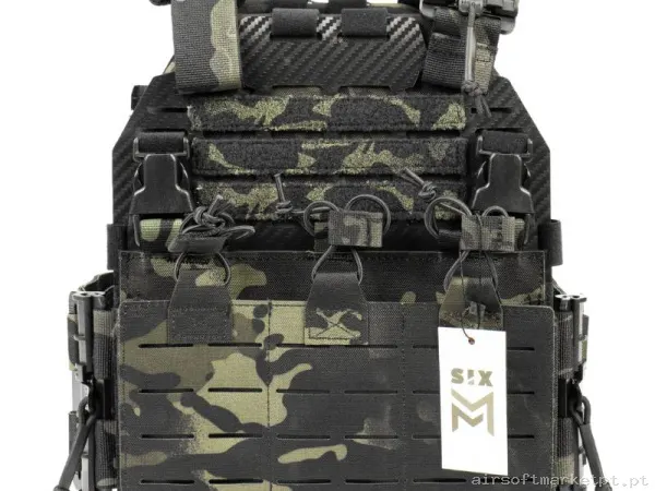 Colete V066 Porta Placas Sixmm Estilo multicam Black — Coletes & Rigs — Airsoft Market PT