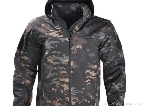 Jaqueta Softshell Oem Shark Skin Gen.ii Estilo multicam Black — Vestuário (Fardas) — Airsoft Market PT