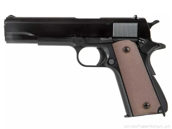 Réplica GBB Pistola 1911 Golden Eagle A1 Clássica preta — Pistolas — Airsoft Market PT