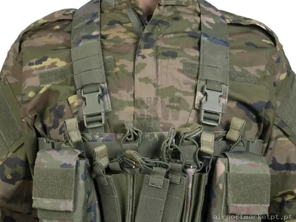Chest Rig Force Mk1 Boscoso Español Delta Tactics — Coletes & Rigs — Airsoft Market PT