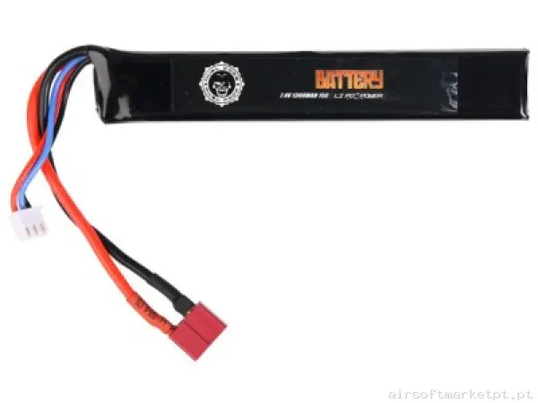 Bateria LI-PO 7,4/1300 Duel Code — Baterias & Carregadores — Airsoft Market PT