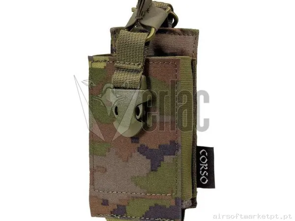 Pouch Walkie Dagger Molle Corso Pixelado Boscoso — Coletes & Rigs — Airsoft Market PT