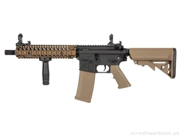 Réplica AEG M4 Specna Arms Mk18 Daniel Defense SA-E19 Edge Hal2 ETU Caos Bronze — Rifles de Assalto (AR/M4/AK) — Airsoft Market PT