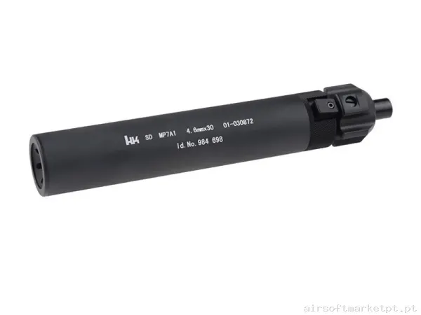 SILENCIADOR FMA MP7 NEGRO — Supressores & Tracers — Airsoft Market PT