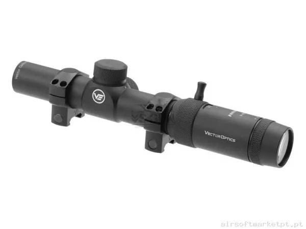 Visor Short Dot Vector Optics Forester Jr 1-4X24 Negro — Miras & Ópticas — Airsoft Market PT