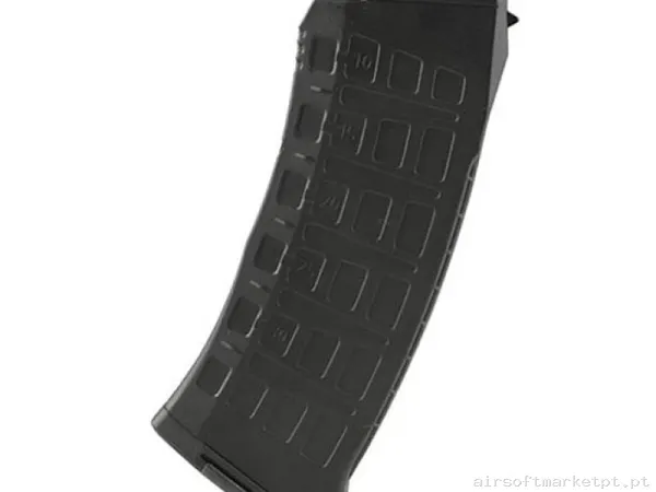 Magazine Réplica Midcap Ak E&l Elak12 Polímero 150 Bbs preto — Carregadores / Magazines — Airsoft Market PT