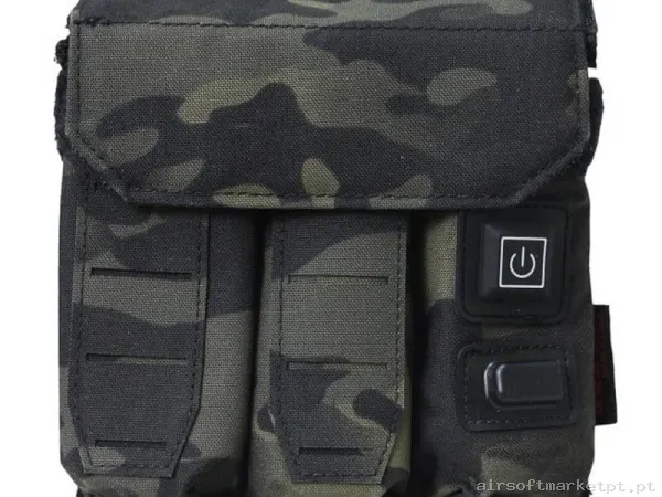 Pouch Magazine Pouch Triplo Pistola Soetac com Sistema Aquecedor Estilo multicam Black — Carregadores / Magazines — Airsoft Market PT