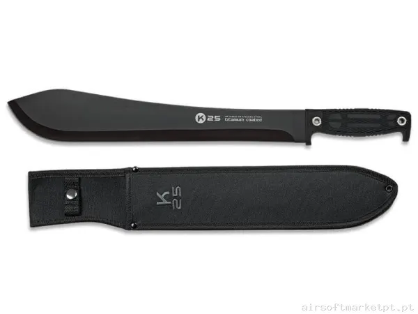 Faca Cortacañas Tático K25 31800 36cm com Capa preto — Ferramentas — Airsoft Market PT