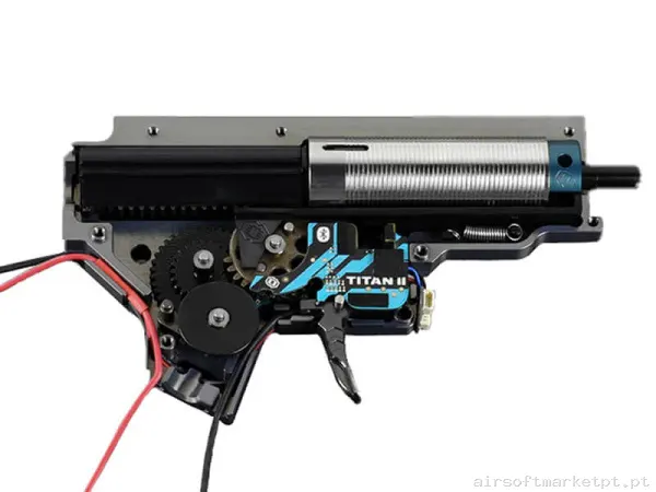 Interno Gearbox Completo Ver.2 Gate Eon Short Stroke & Titan II Bluetooth 350fps 1.2j Cabo Frontal — Peças Internas (AEG) — Airsoft Market PT