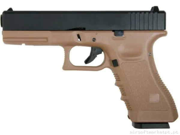 Glock 17 Metal Slide Saigo CO2 Tan — Pistolas — Airsoft Market PT