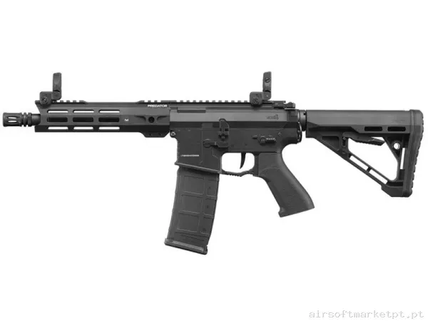 Réplica airsoft AEG M4 Lancer Tactical LT-42 Gen.4 ETU 8.25" M-Lok preta — Rifles de Assalto (AR/M4/AK) — Airsoft Market PT