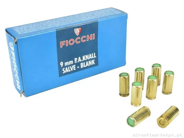 Munição Detonadora 9x22 Fiocchi Blank Cartridges Fi9 50u — Munição (BBs) — Airsoft Market PT