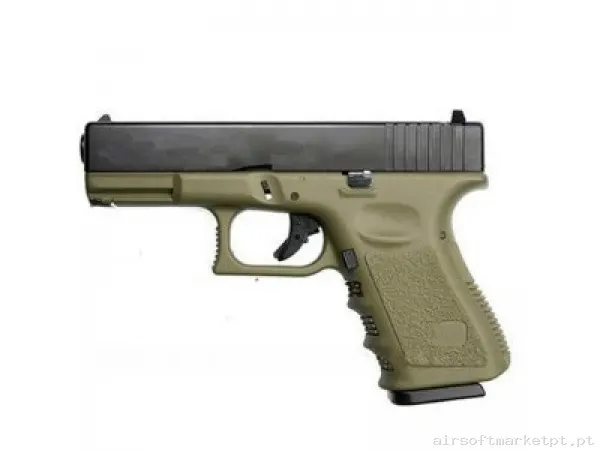 Glock 23 KP-23 Metal Slide Kjw OD — Pistolas — Airsoft Market PT