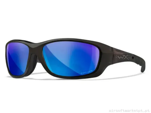 Óculos Wiley X Gravity Captivate azul Polarizado Pretos — Proteção Ocular & Facial — Airsoft Market PT
