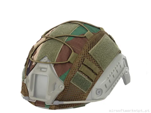 Cubrecasco fast velcro woodland — Capacetes — Airsoft Market PT