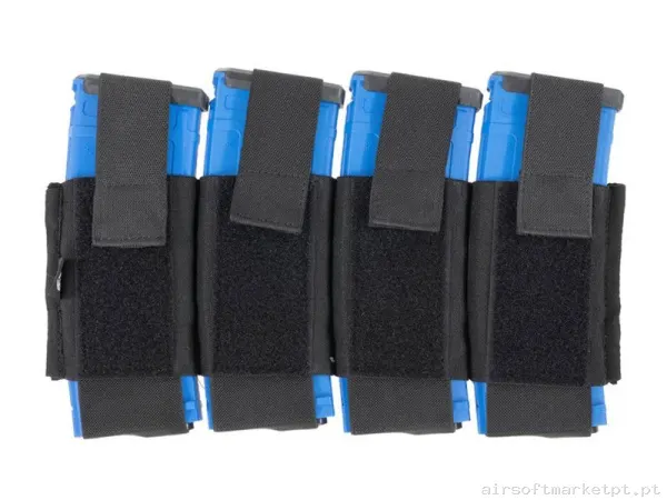 Pouch Cuadruple M4 Delta Tactics Speedsoft Negro — Coletes & Rigs — Airsoft Market PT