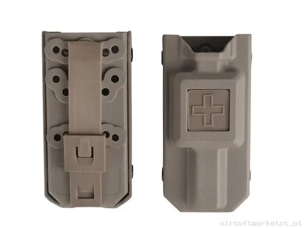 Pouch Rígido Porta Torniquete Tan BL08 — Coletes & Rigs — Airsoft Market PT