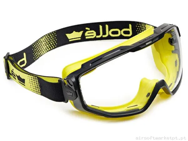 Óculos de Visão Bolle Universal Pc 10w Transparentes preto/Amarelo — Proteção Ocular & Facial — Airsoft Market PT