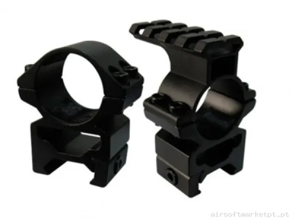 Anel 25 mm Weaver Alta com Trilho — Peças Internas (AEG) — Airsoft Market PT