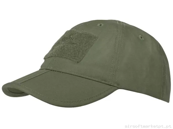 Boné de Beisebol Velcro Dobrável Helikon-Tex Folding Cap verde od — Proteção Ocular & Facial — Airsoft Market PT