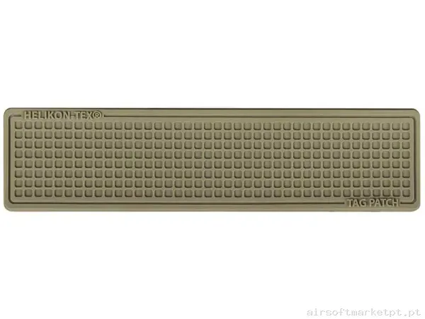 Conjunto de Patches de Borracha em Relevo Helikon-Tex Tag Patch 100 X 25 Mm 3u Coyote — Patches & Decoração — Airsoft Market PT